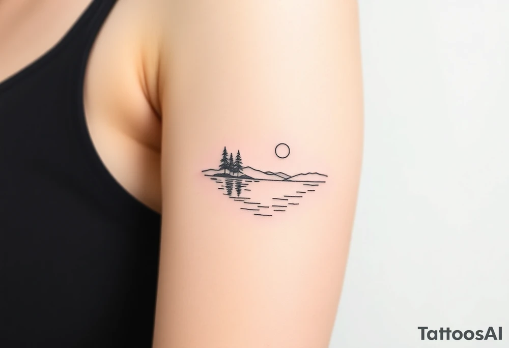 water, lake tattoo idea