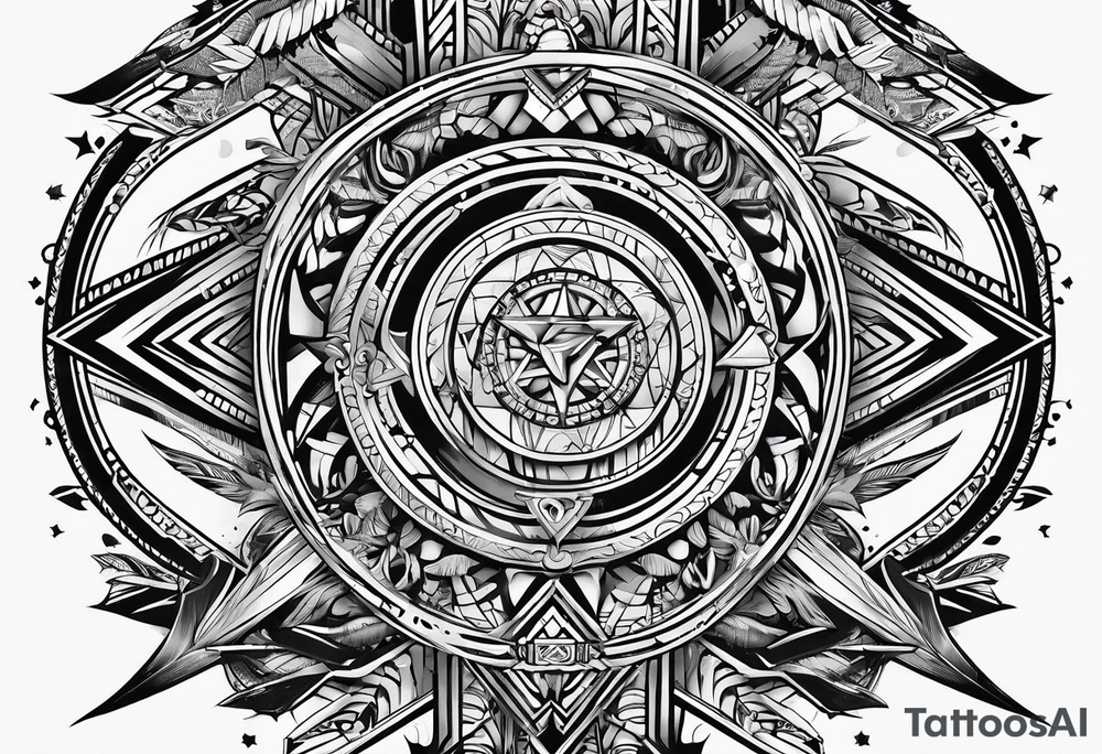 arrow
family names tattoo idea