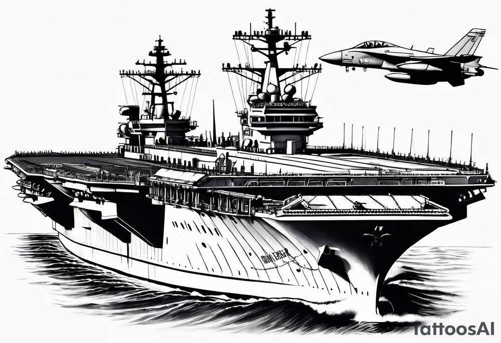 U.S. Navy aircraft carrier tattoo idea