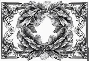 DNA helix made from angel wing.
add leaf tattoo idea