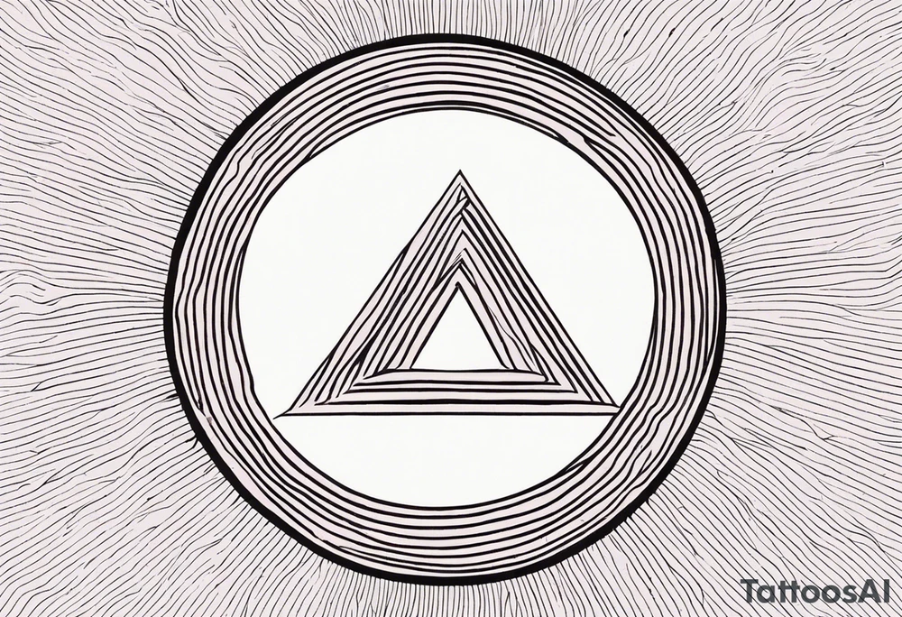 letter delta inside a circle, subtle, girly, simplistic tattoo idea