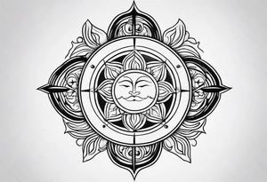 Segundo sol minimalista 
nando reis tattoo idea