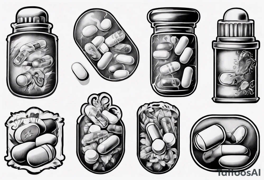 Pills tattoo idea