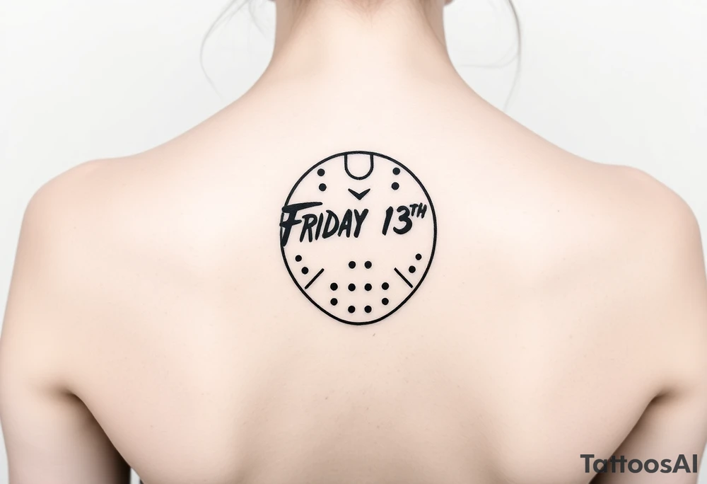 Small Friday the 13th tattoo tattoo idea