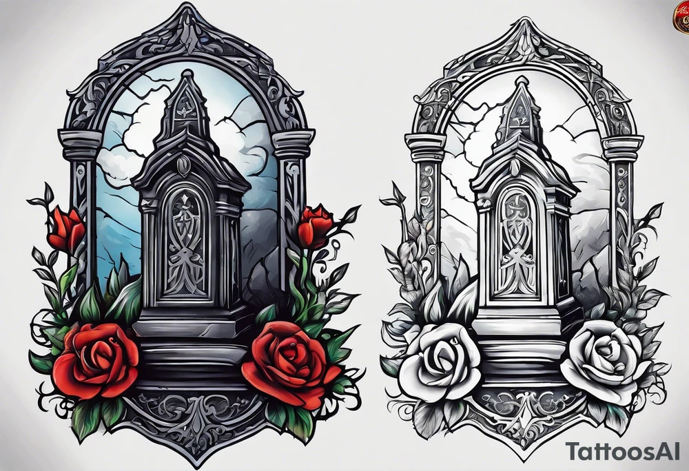 tombstone tattoo idea