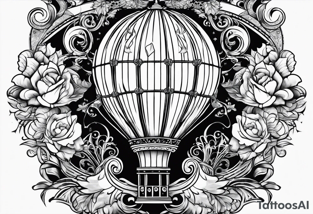hotballoon ornemental tattoo idea