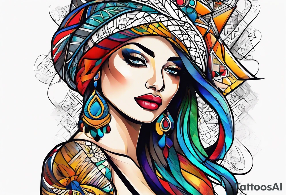 woman tattoo idea