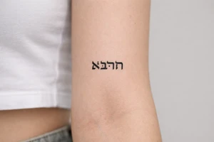 aramaic script lettering tattoo tattoo idea