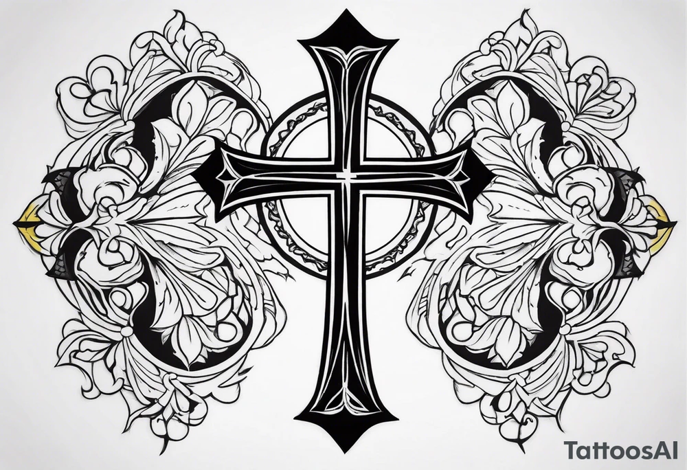 cross tattoo idea