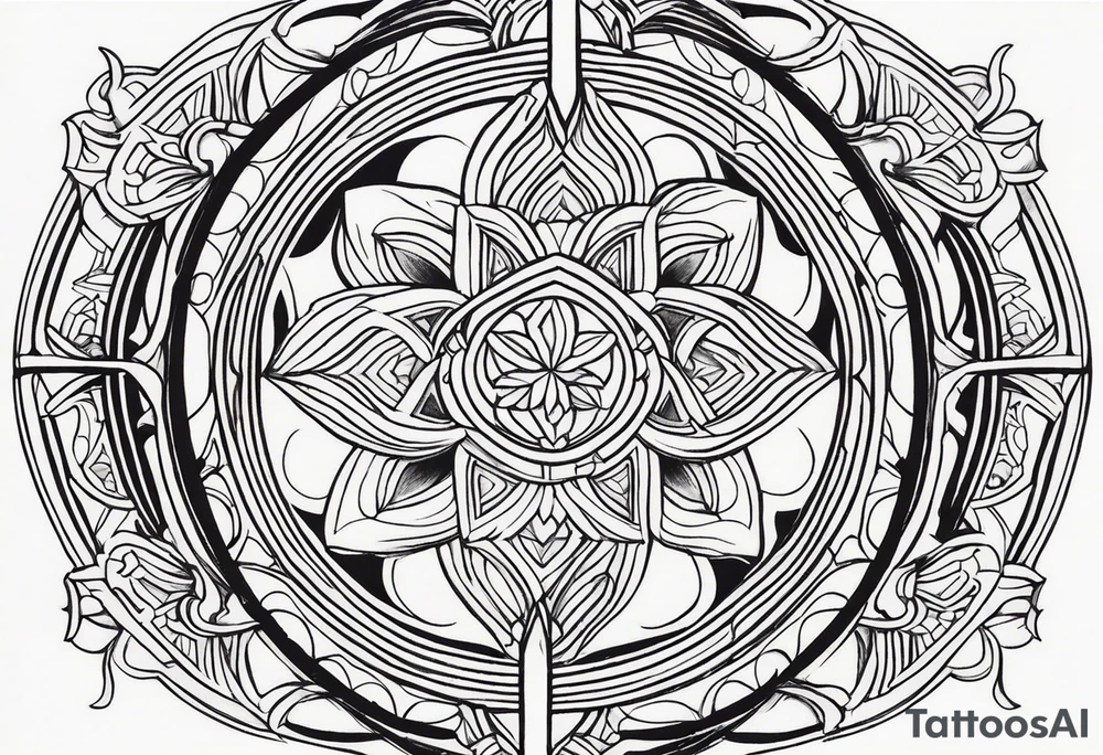 a symbol of firmness of spirit, strength and stability tattoo idea
