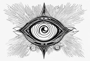 Oeil de ra soleil tattoo idea