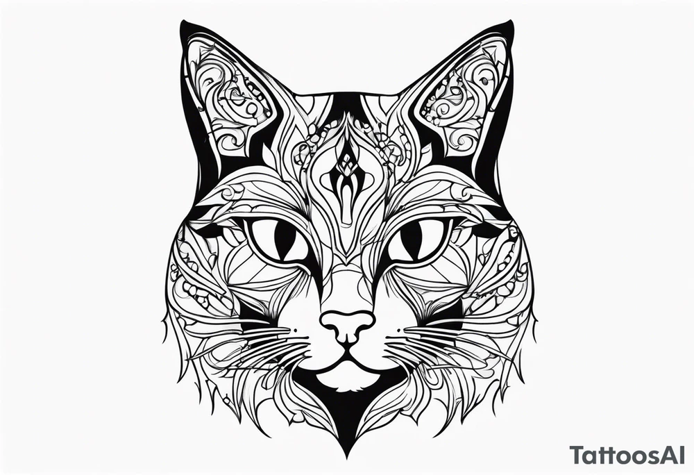 CAT LOVE tattoo idea