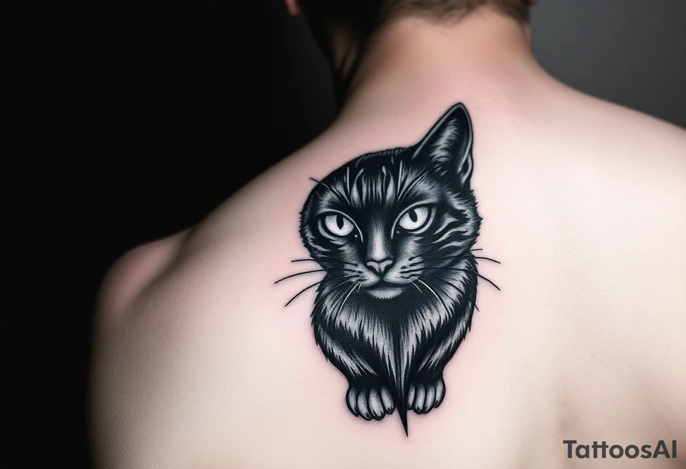 Black Cat tattoo idea