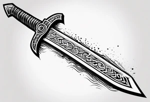 valhalla wounded sword tattoo idea