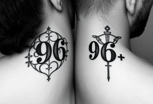 Best friends trying to stay positive even though both are at crossroads numbers 996 one is a Virgo and other is a sagittarius like smaller tattoos tattoo idea