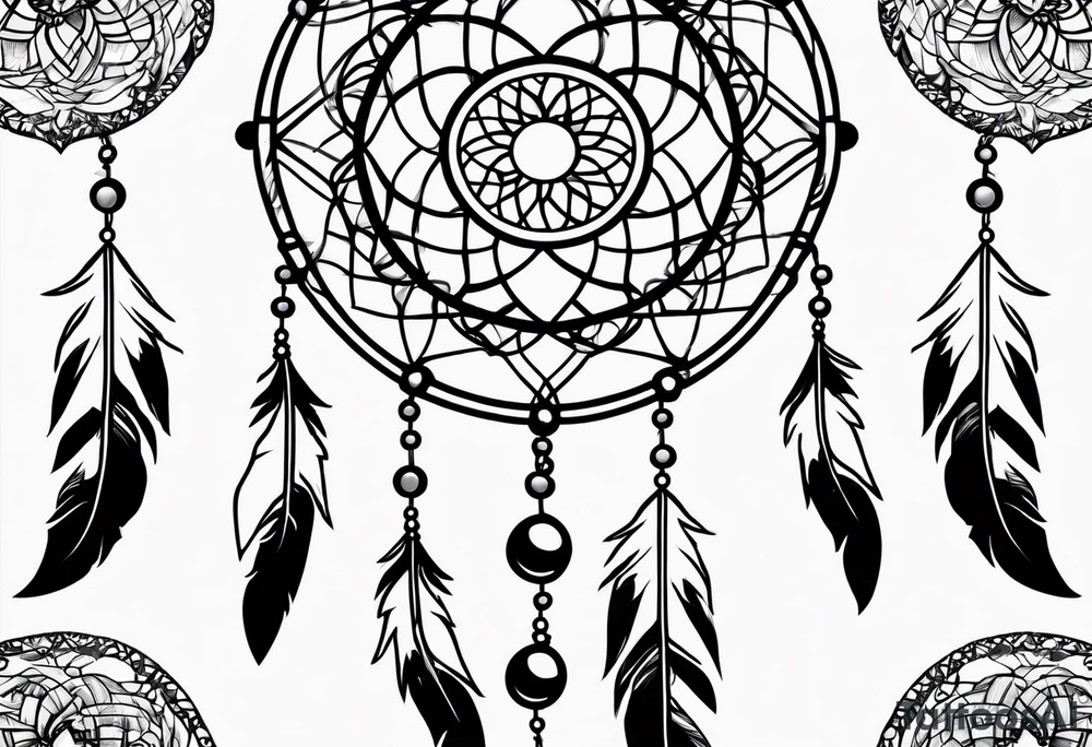 dream catcher with meaning of love tattoo idea