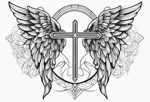 Cancer ribbon, angel, tattoo idea