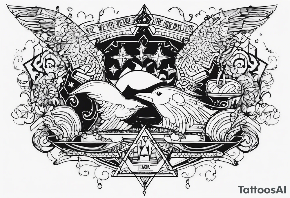 a gonderful using the lyrics "We were searching for reasons
To play by the rules
But we quickly found
It was just for fools" tattoo idea