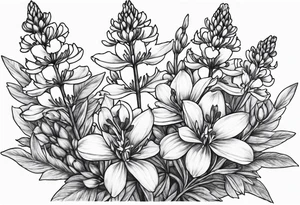 Bluebonnets tattoo idea