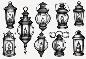 Lantern tattoo idea