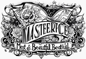show me beautiful text box tattoo idea