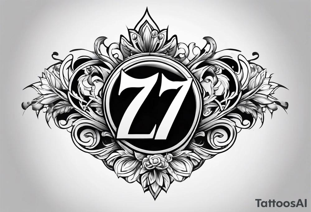 Number 7 tattoo idea