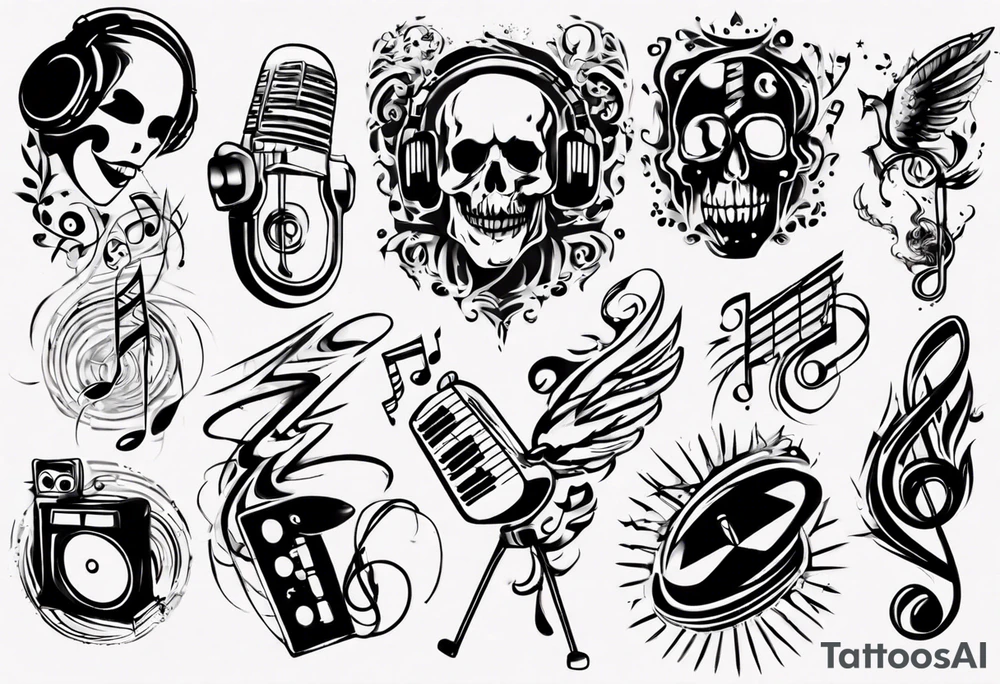 music tattoo idea