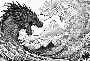 Gojira the link album design tattoo idea