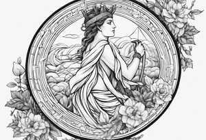 Something to do with greek god 
 and the month of august tattoo idea
