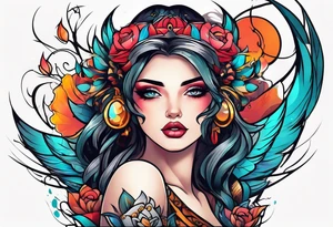 Abstract sleeve tattoo tattoo idea