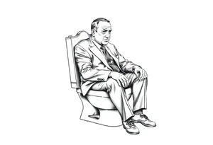 bibi netanyahu sitting in the 
 toilet tattoo idea