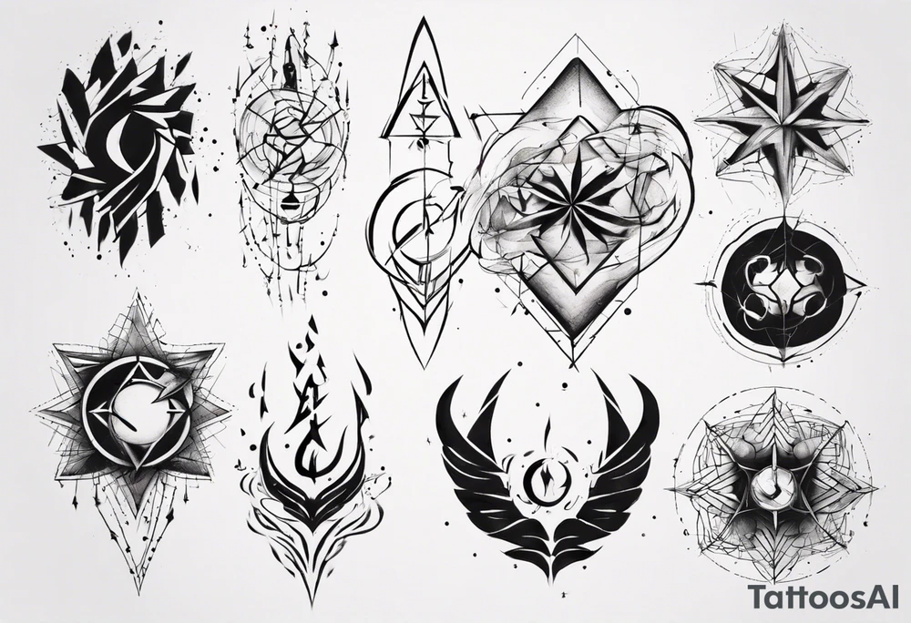 Friendship graph tattoo idea