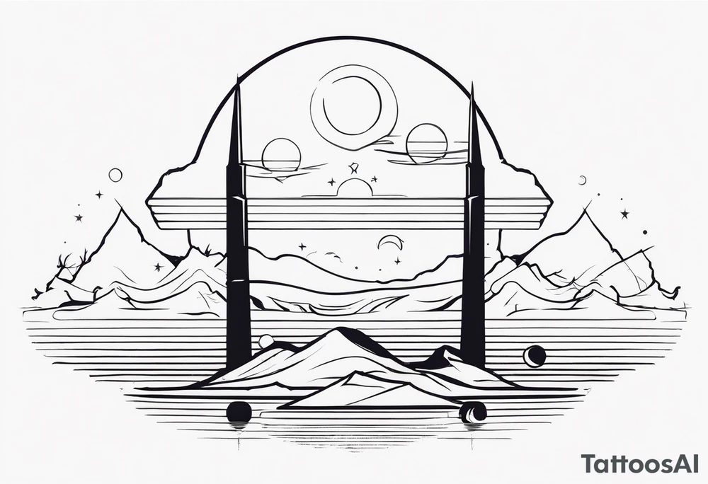 From the book dune, the gom jabbar tattoo idea