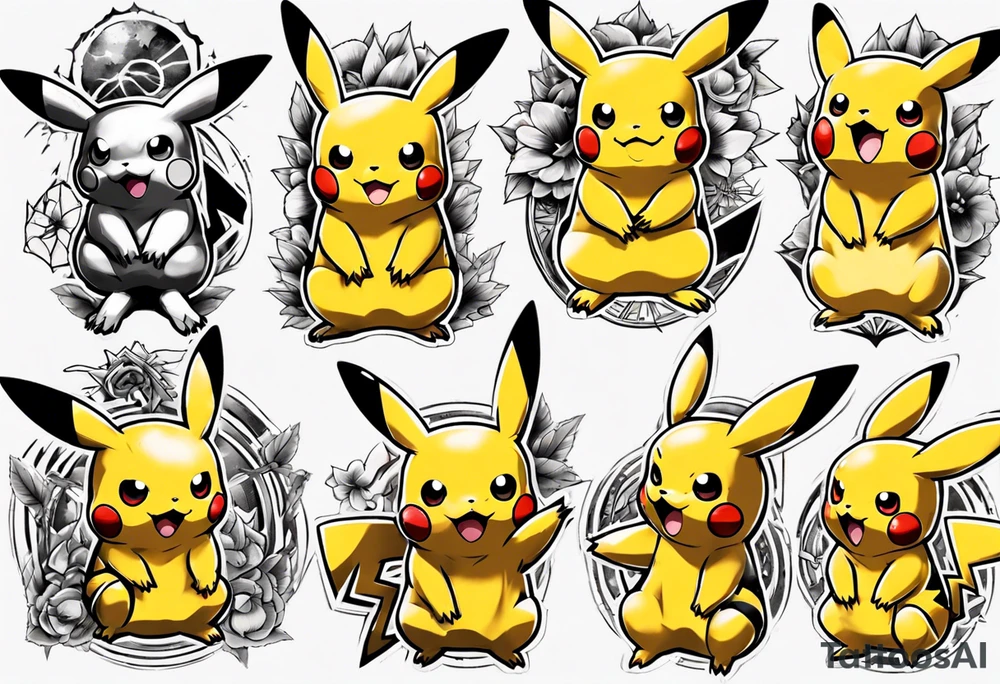 Pikachu pokemon tattoo idea