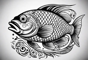 pretty fish tattoo idea