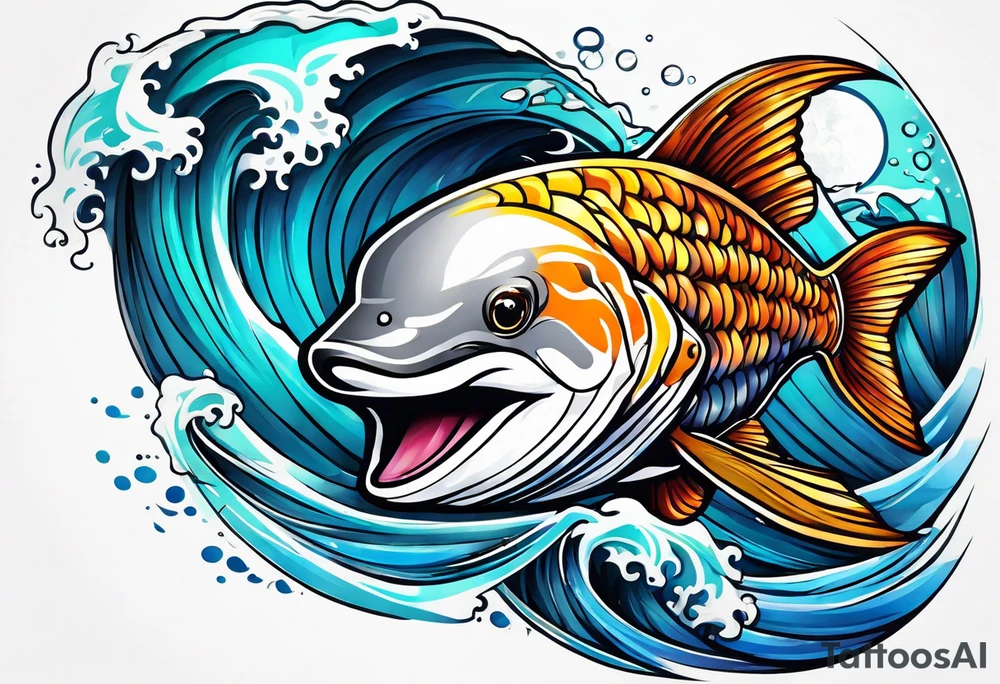 ocean wrap tattoo idea