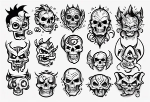 cartoon tattoo idea