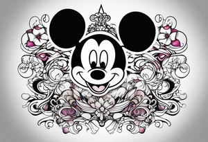 Mentally insane mickey mouse tattoo idea