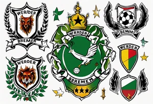 werder bremen fußball, tattoo idea