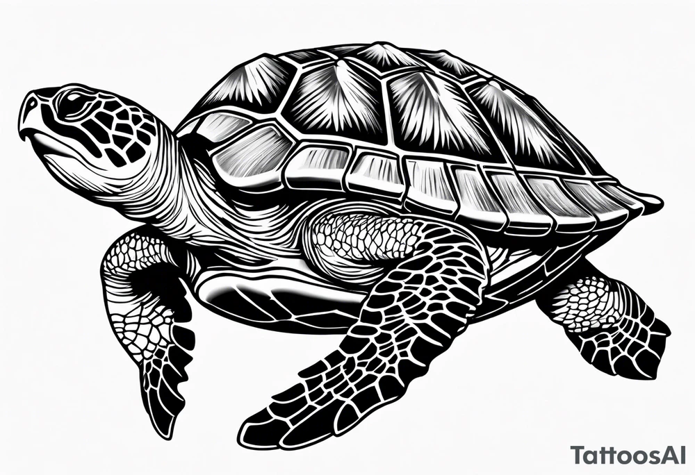 Sea turtle tattoo idea