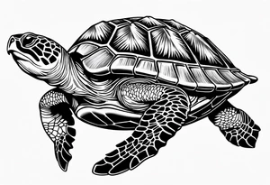 Sea turtle tattoo idea