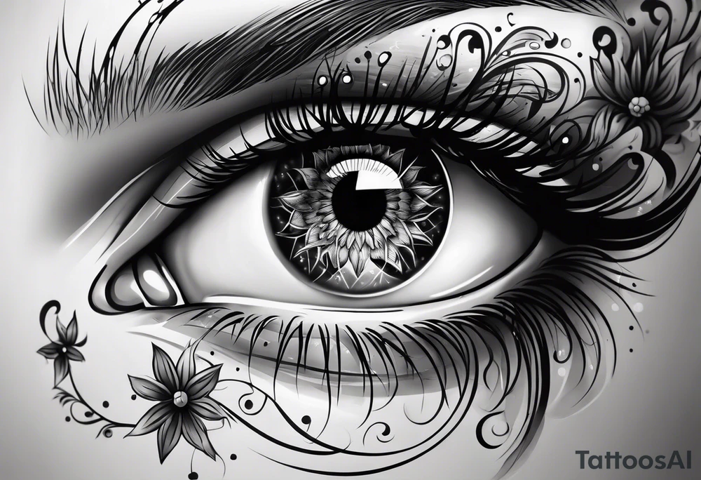 Eye ball tattoo idea