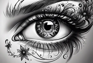 Eye ball tattoo idea