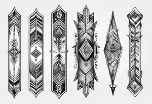 quiver of arrows tattoo idea