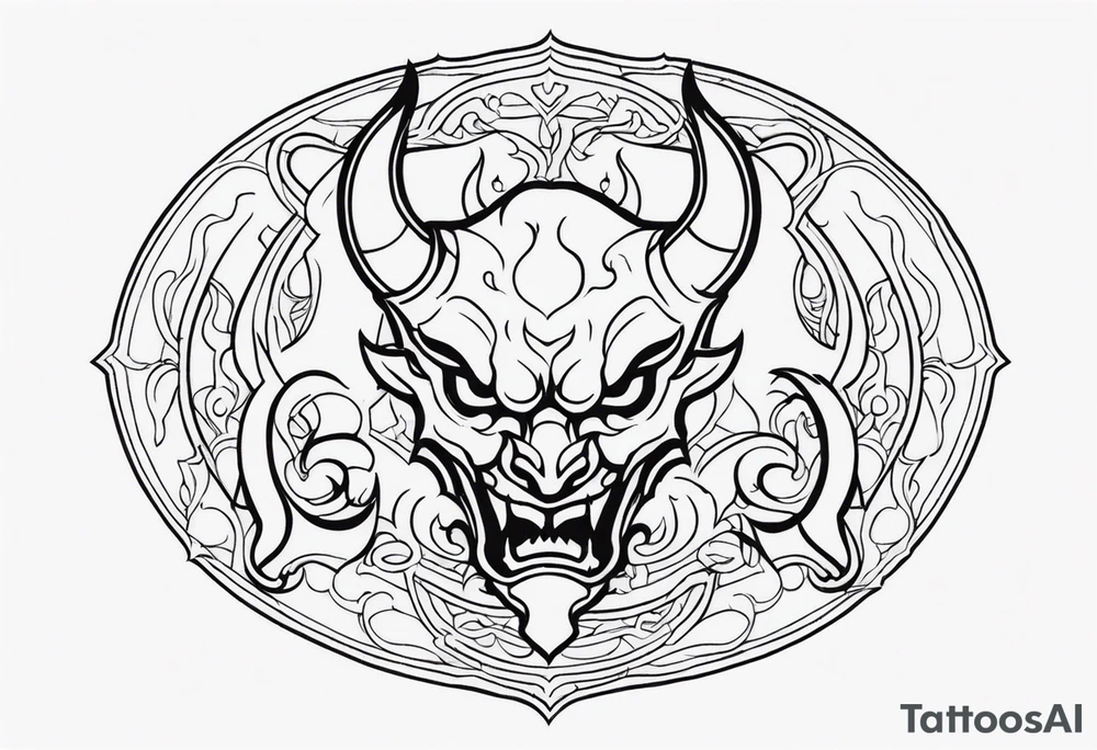 Devil & demon tattoo idea
