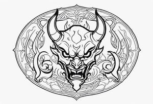 Devil & demon tattoo idea