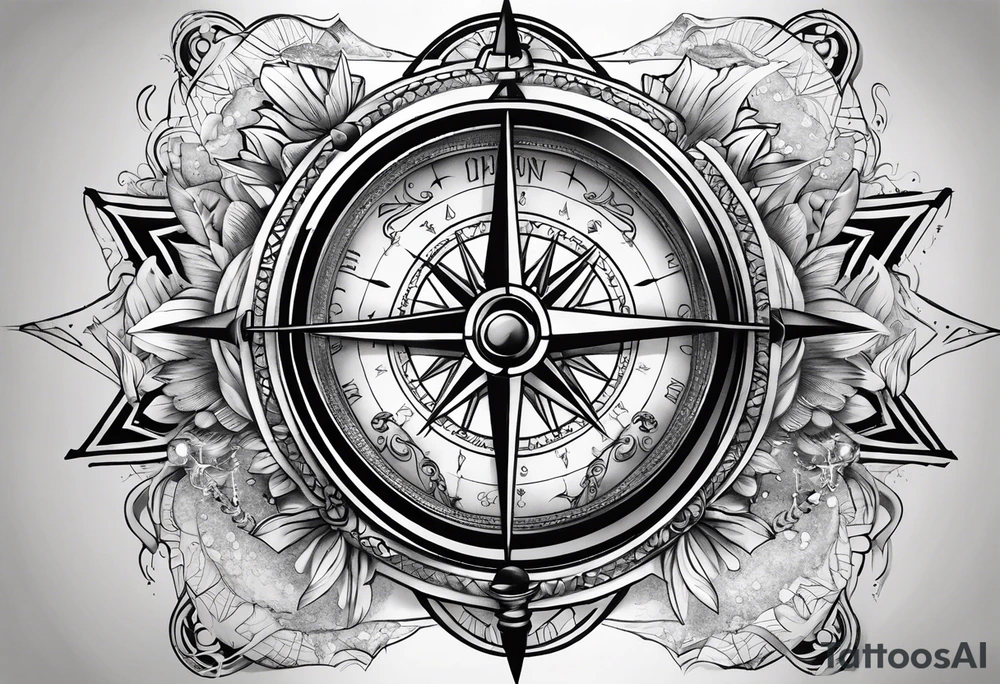 Military Compass tattoo idea