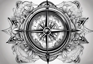 Military Compass tattoo idea