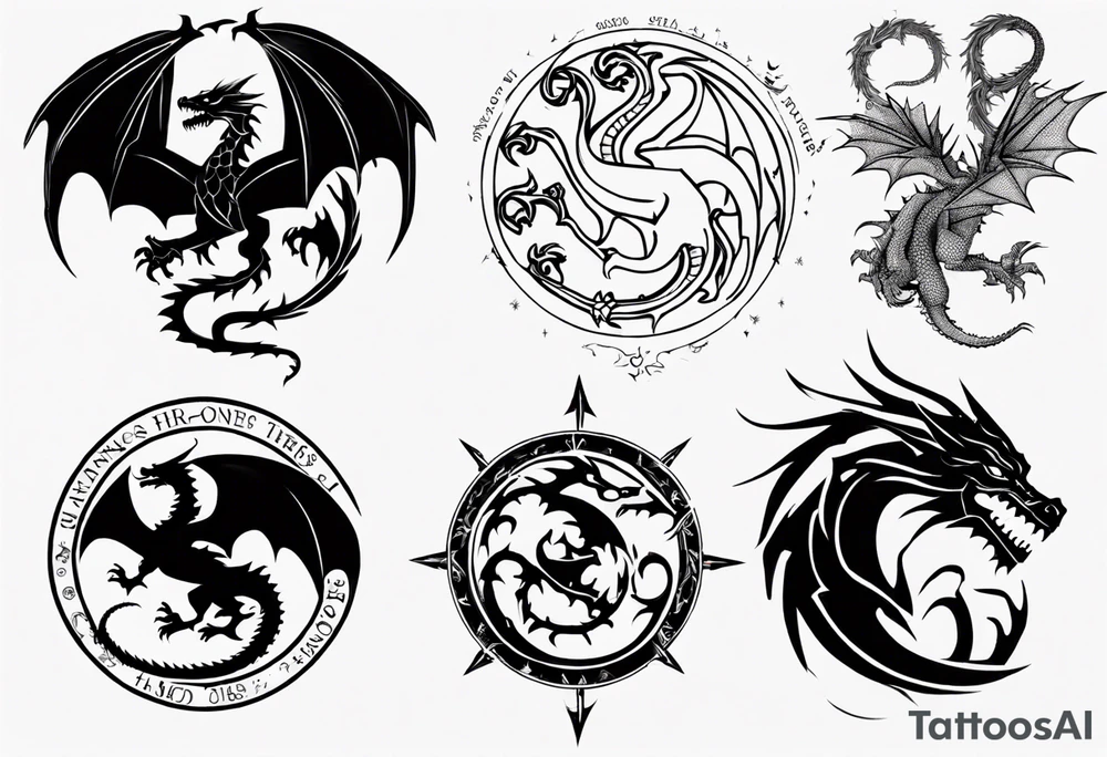 game of thrones dragon tattoo idea