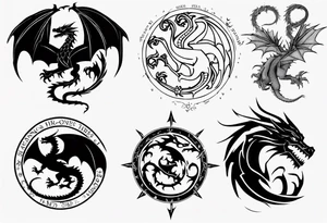 game of thrones dragon tattoo idea